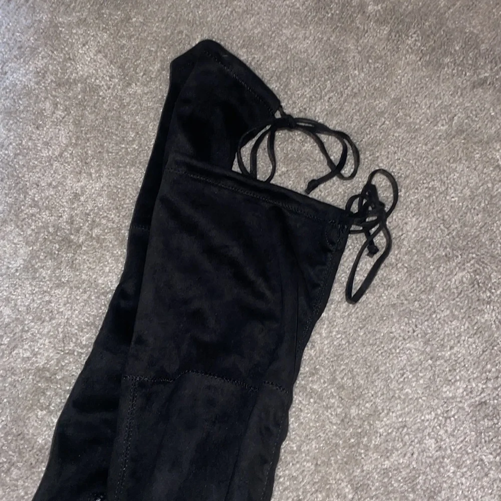 A new day black knee high boots block heels new